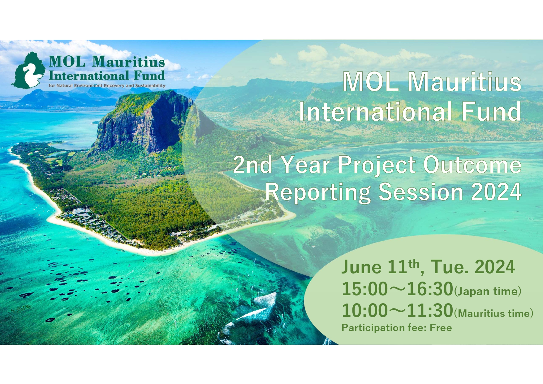 MOL Mauritius International Fund for Natural Environment Recovery and Sustainability holds the 2nd year Project Outcome Reporting Session 2024